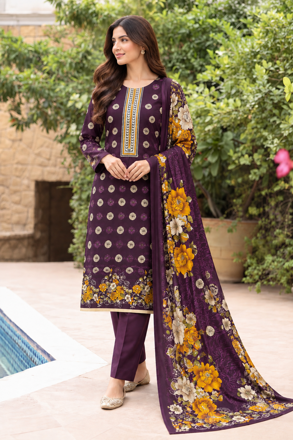 NISHAT PREMIUM PRINTED LINEN 3PC N9