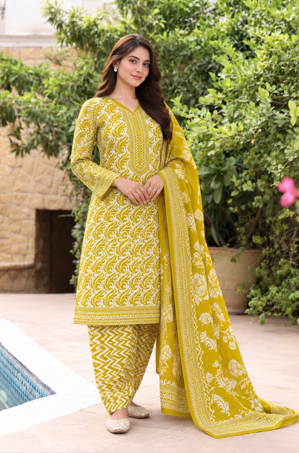 NISHAT PREMIUM PRINTED LINEN 3PC N4