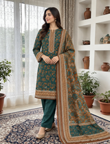 NISHAT PREMIUM PRINTED LINEN 3PC A4