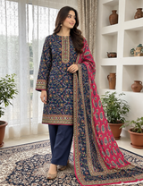 NISHAT PREMIUM PRINTED LINEN 3PC A1